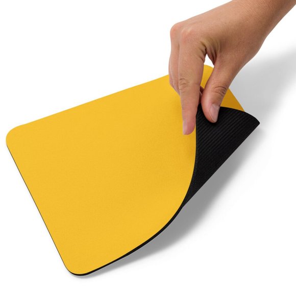 Yellow Mouse pad (Customizable) - Picture 1 of 1